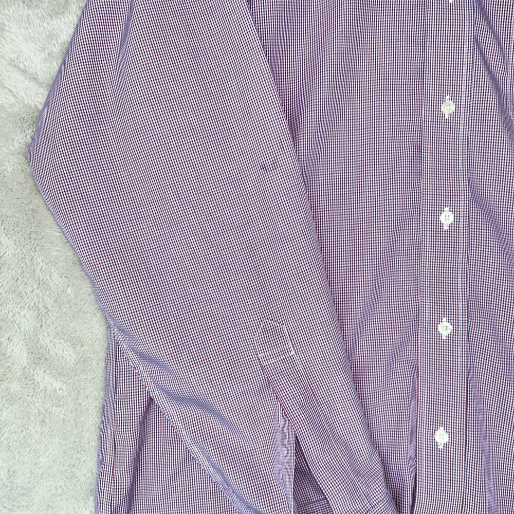 Brooks Brothers Regent Long Sleeve Button Up Dress Shirt Mens 16/34 Red White - Picture 3 of 9